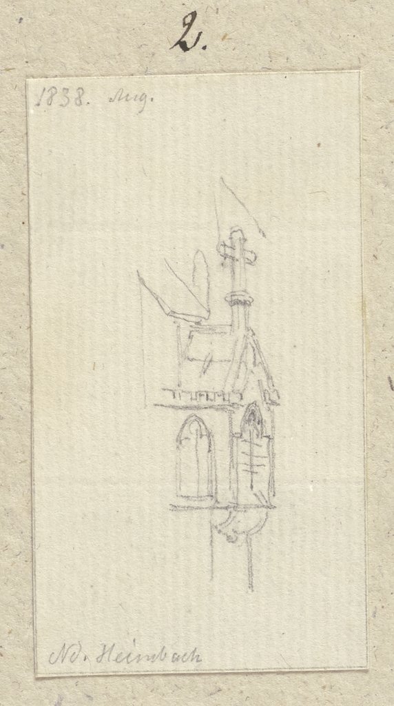 Bildstock an der Außenseite eines Kirchbaus in Niederheimbach, Carl Theodor Reiffenstein