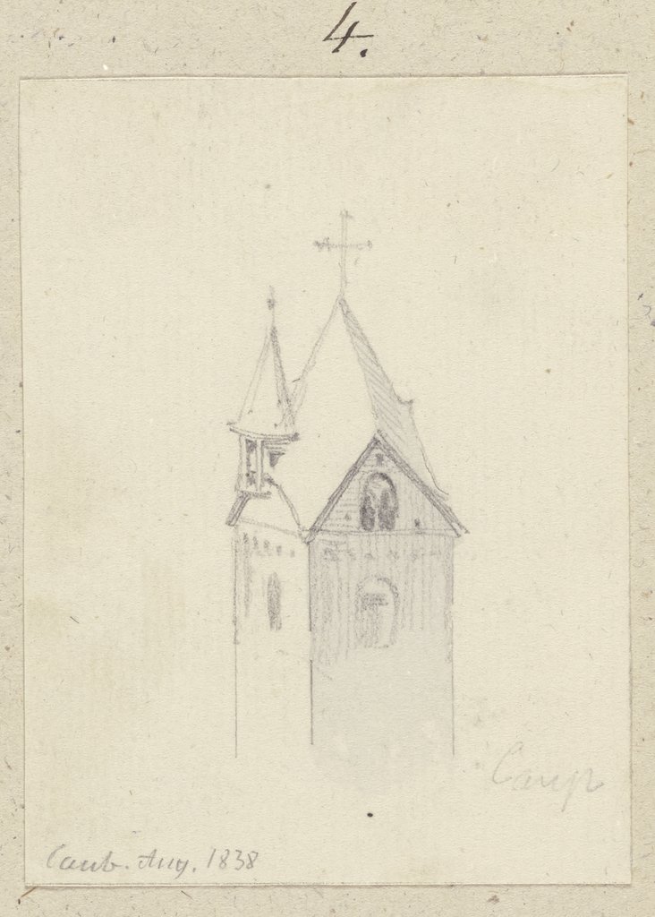 Turm der Pfarrkirche St. Trinitatis in Kaub, Carl Theodor Reiffenstein