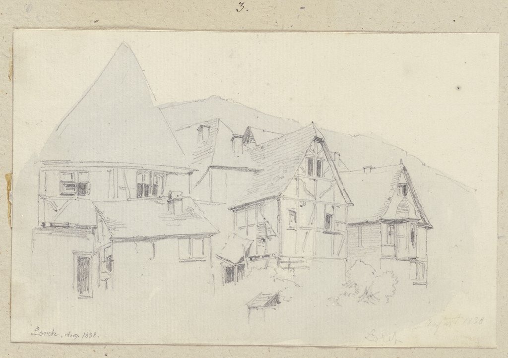 Häuserzeile in Lorch, Carl Theodor Reiffenstein