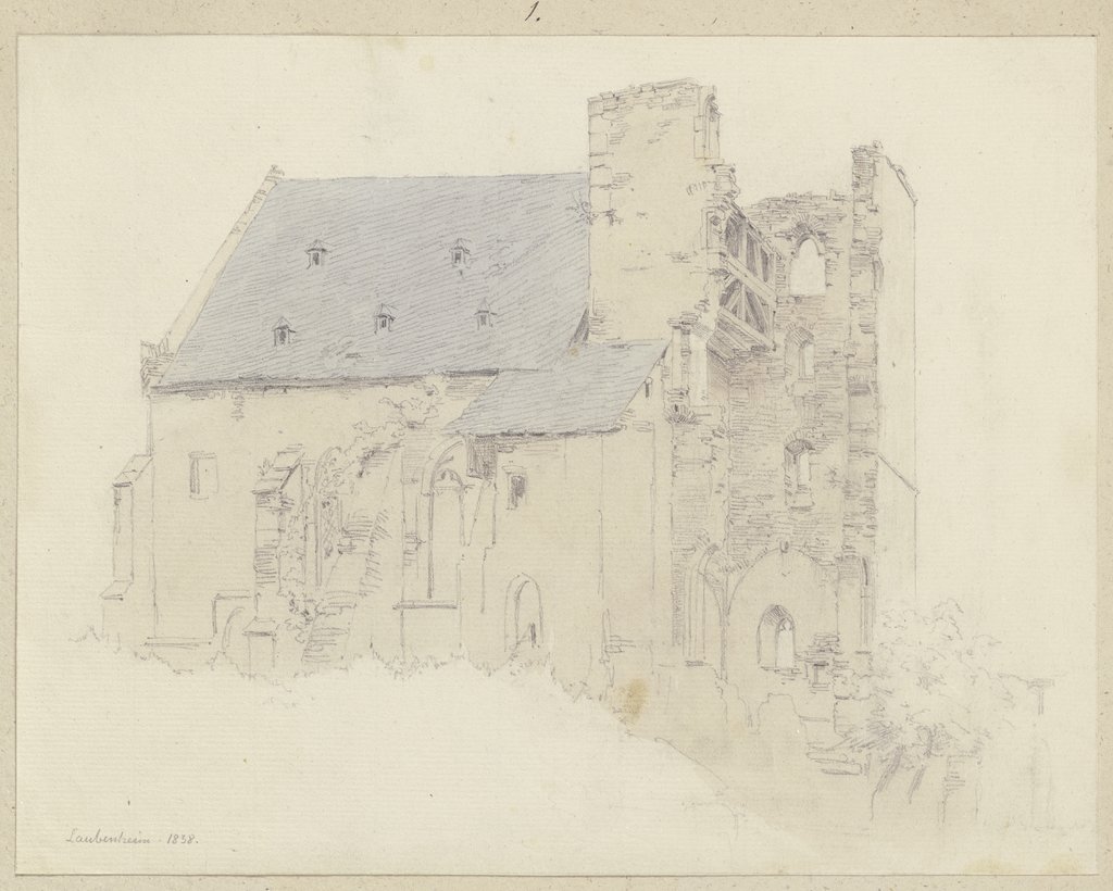 Kirchenruine bei Laubenheim, Carl Theodor Reiffenstein