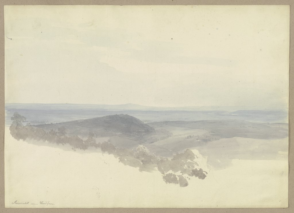 Blick vom Staufen über den Taunus, Carl Theodor Reiffenstein