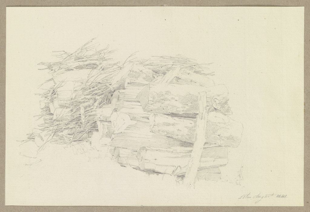 Stack of wood, Carl Theodor Reiffenstein