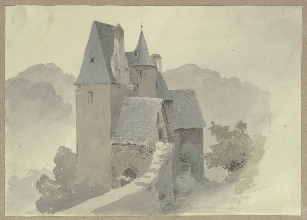 Outer ward of castle Eltz, Carl Theodor Reiffenstein