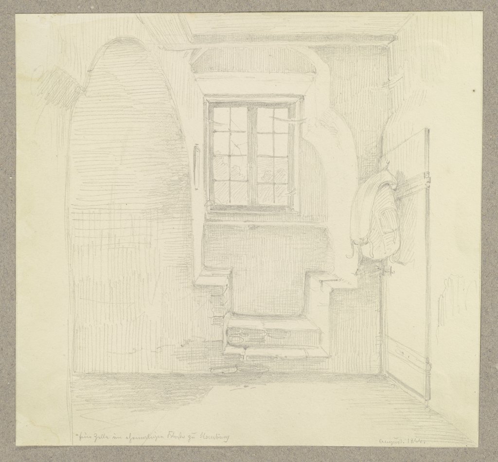Eine Zelle im ehemaligen Kloster zu Ilsenburg, Carl Theodor Reiffenstein