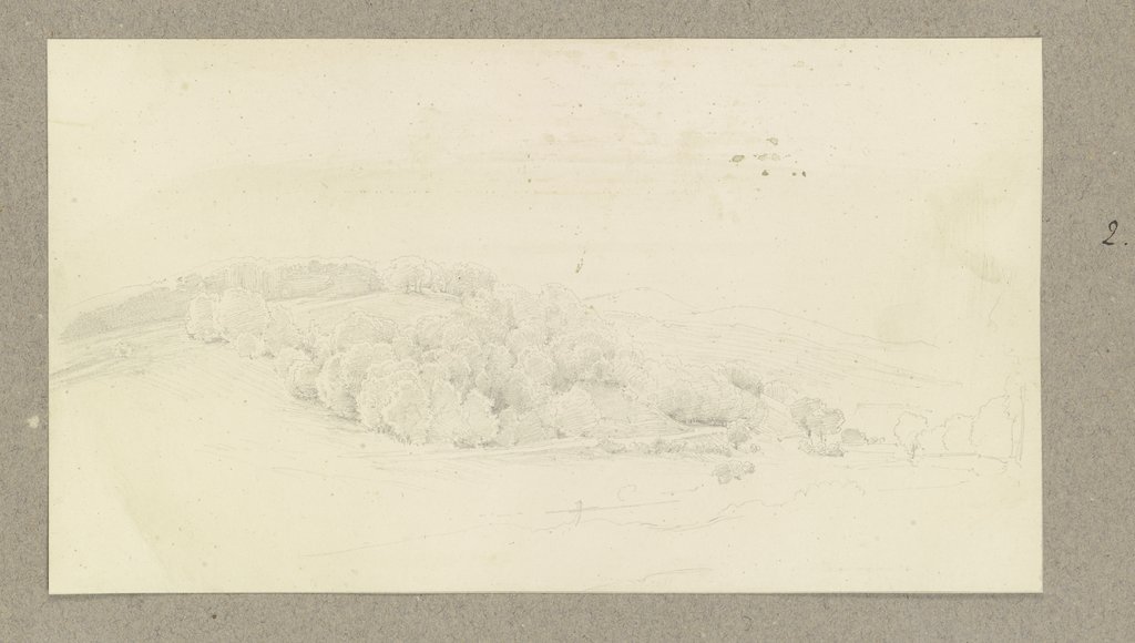 Forested hill, Carl Theodor Reiffenstein