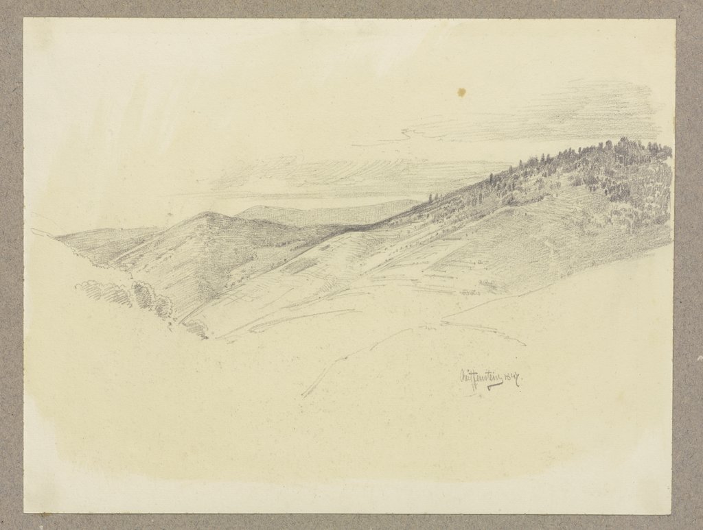 Mountain landscape, Carl Theodor Reiffenstein