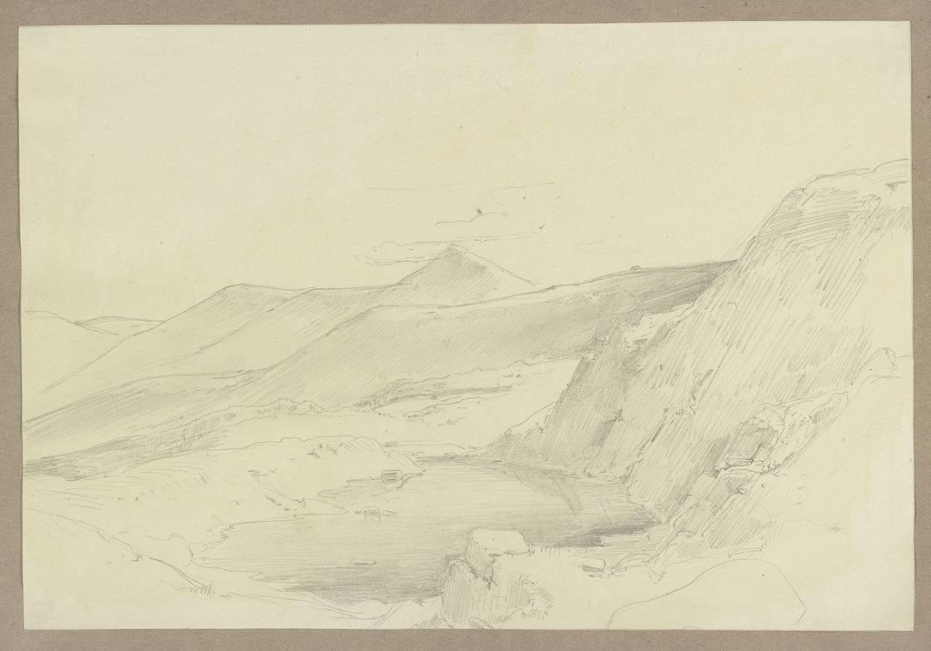 Mountain landscape with lake, Carl Theodor Reiffenstein