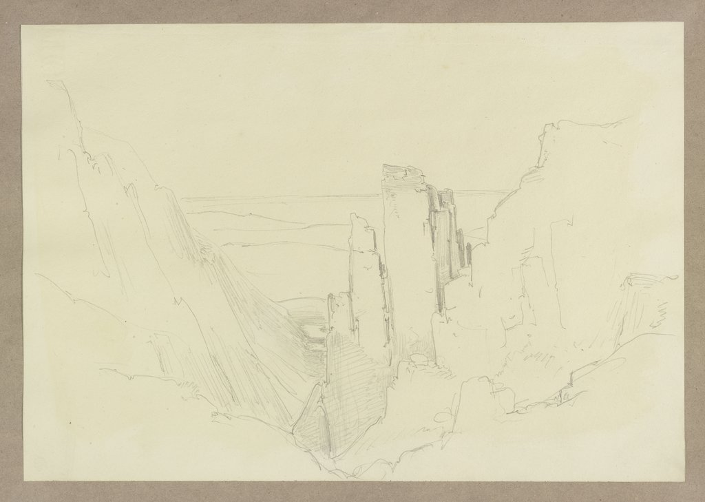 Rock spire in the mountains, Carl Theodor Reiffenstein
