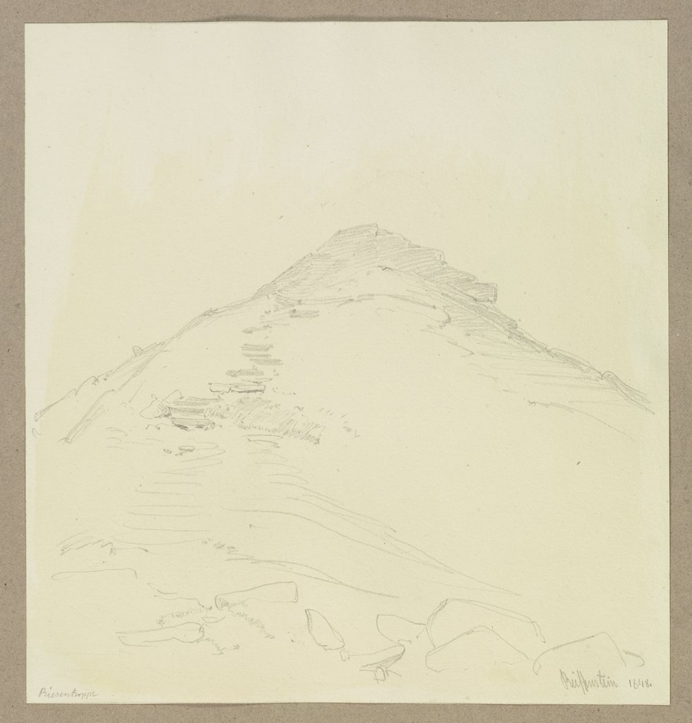 Die Schneekoppe im Riesengebirge, Carl Theodor Reiffenstein