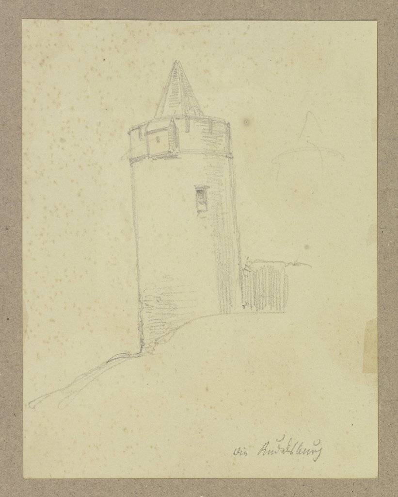 Tower of Castle Saaleck, Carl Theodor Reiffenstein