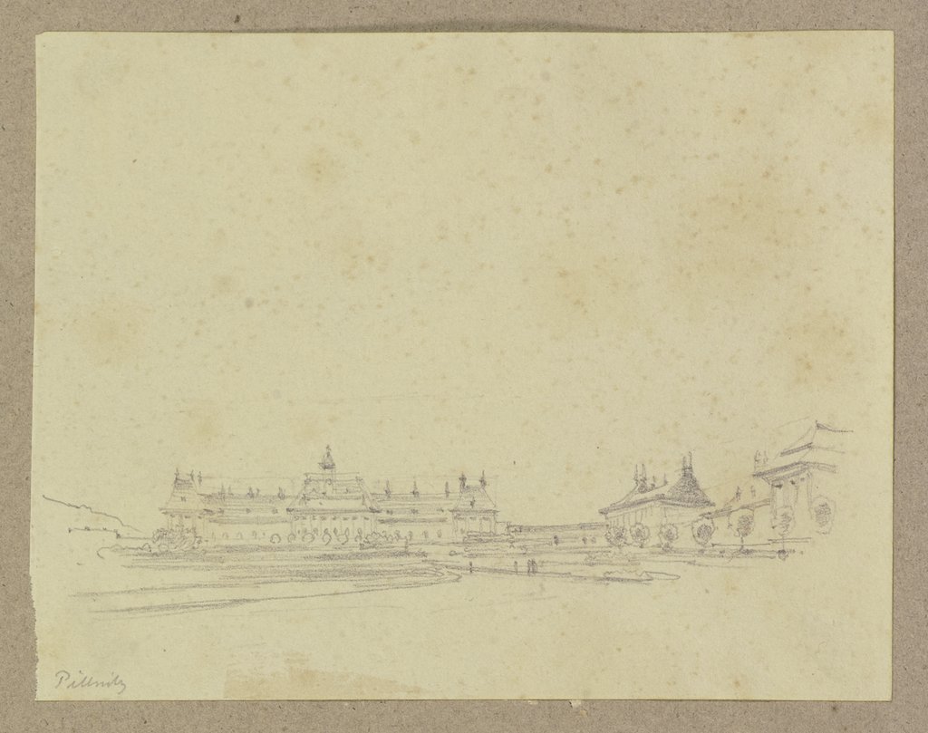 Ansicht von Schloss Pillnitz, Carl Theodor Reiffenstein