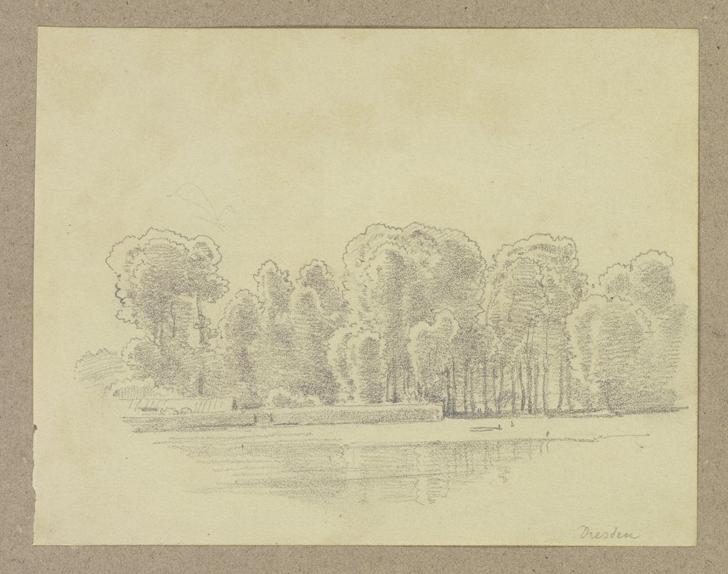 Wald an einem See bei Dresden, Carl Theodor Reiffenstein