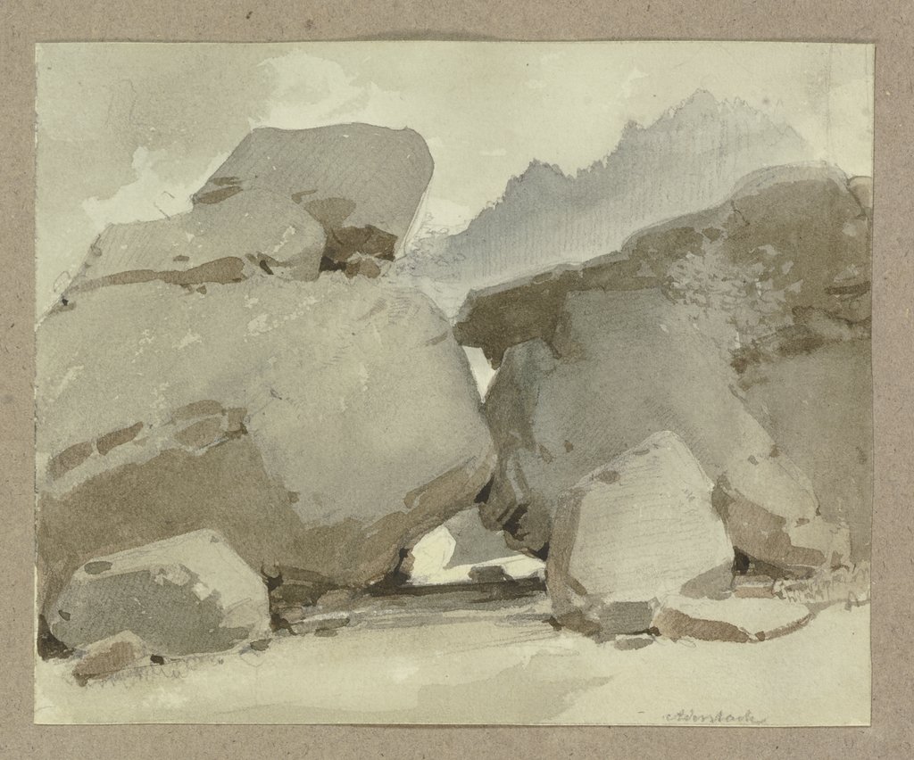 Felsen bei Adersbach, Carl Theodor Reiffenstein