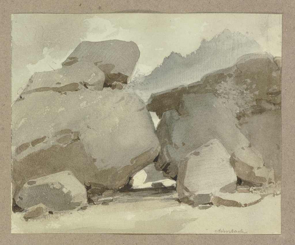Rocks near Adersbach, Carl Theodor Reiffenstein