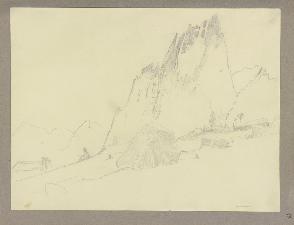 Montenvers bei Chamonix, Carl Theodor Reiffenstein