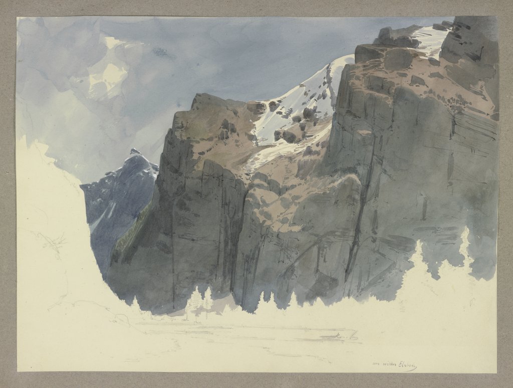Alpine landscape, Carl Theodor Reiffenstein