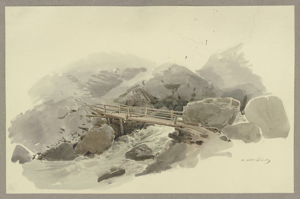 Bridge in the Gasteren valley, Carl Theodor Reiffenstein