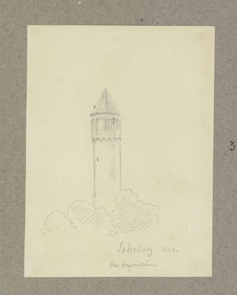 Der Hexenturm in Ladenburg, Carl Theodor Reiffenstein