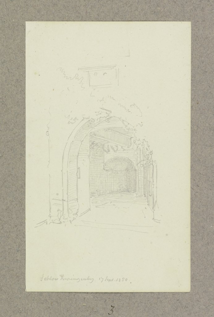 Portal auf Burg Zwingenberg, Carl Theodor Reiffenstein