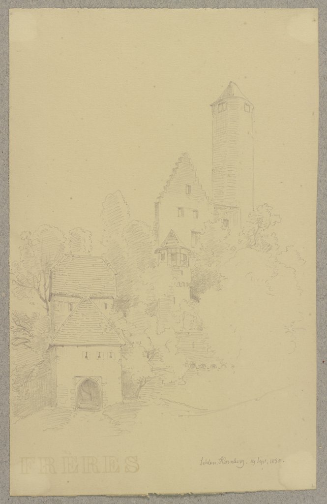 Gatehouse at Hornberg castle, Carl Theodor Reiffenstein