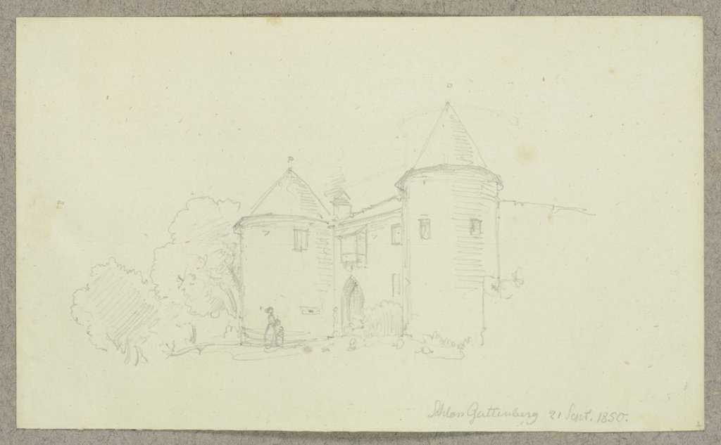 Südwestliches Torhaus der Burg Guttenberg, Carl Theodor Reiffenstein