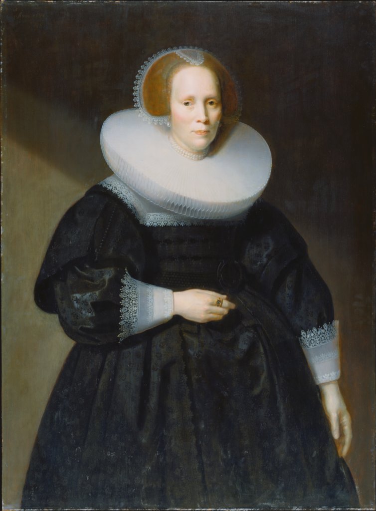 Bildnis einer Dame in Schwarz, Samuel Hoffmann