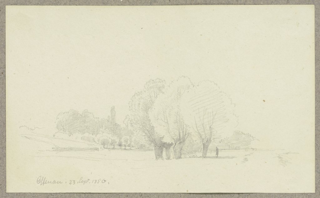 Bewaldete Ebene in Offenau, Carl Theodor Reiffenstein