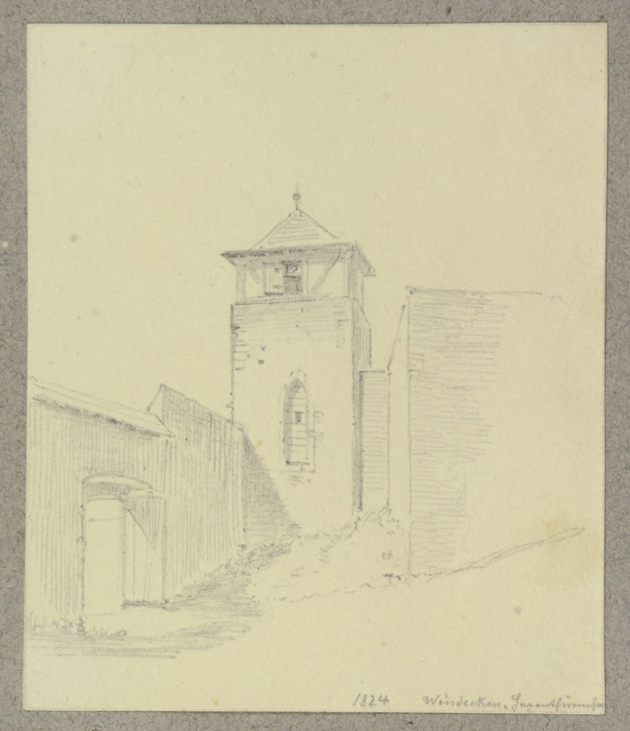 Hexentürmchen der Burg Windecken, nach einer Vorlage von 1824, Carl Theodor Reiffenstein