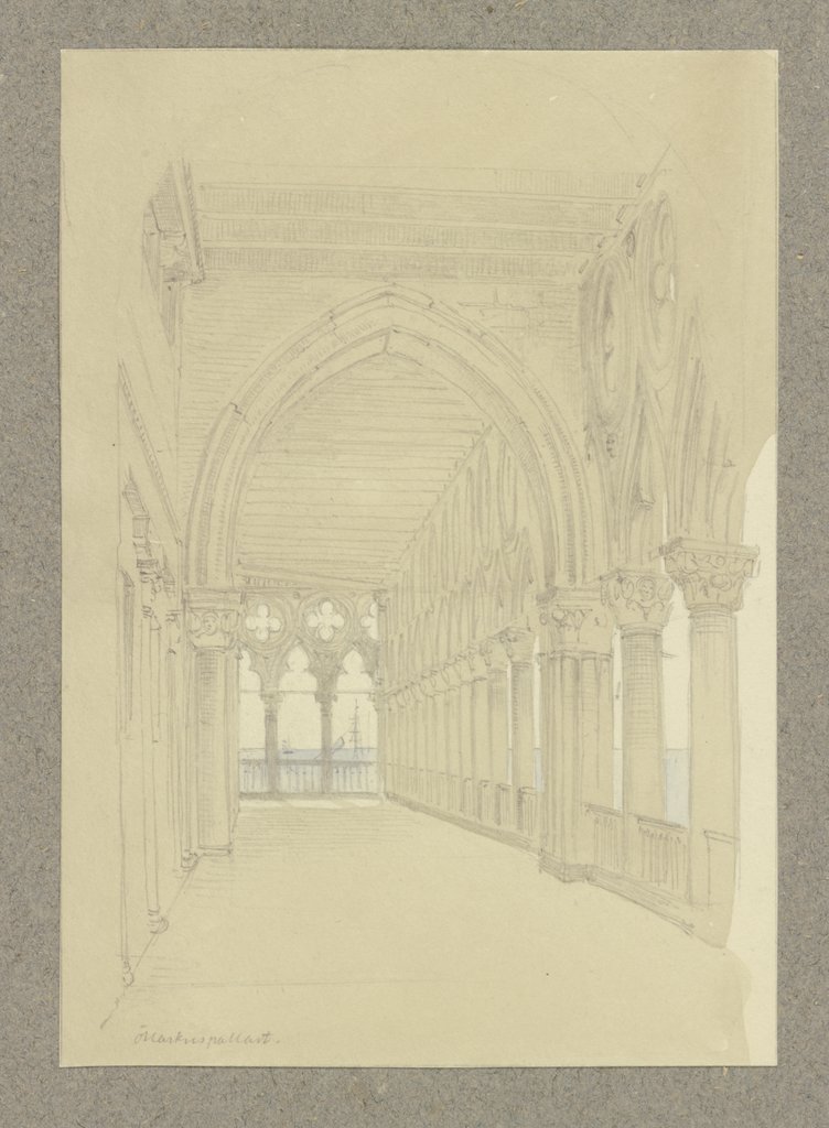 Loggia at the Doge's Palace, Carl Theodor Reiffenstein