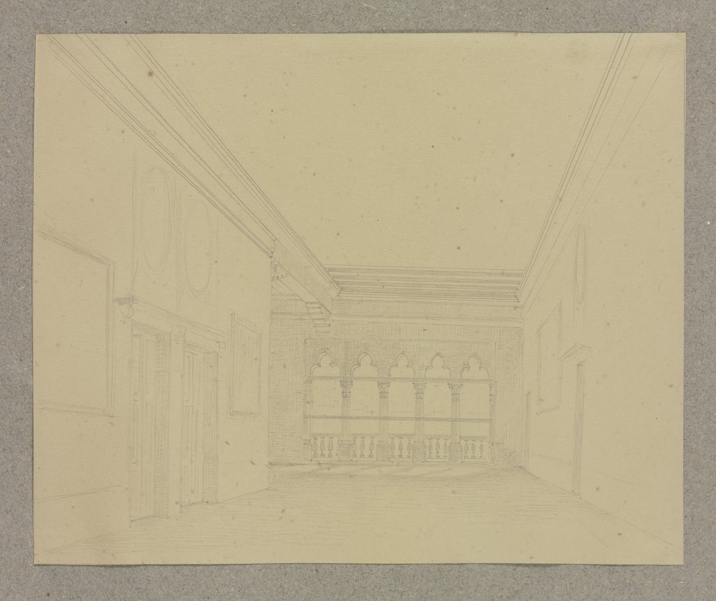 Der Salone im Palazzo Gritti Badoer am Campo Bandiera e Moro in Venedig, Carl Theodor Reiffenstein