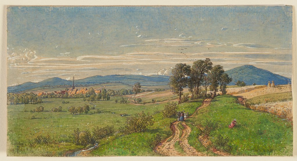 View of Unterliederbach, Peter Becker