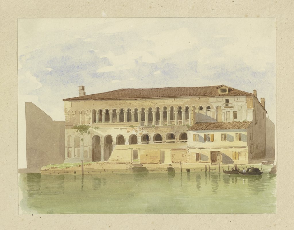 Der Fontego dei Turchi in Venedig, Carl Theodor Reiffenstein