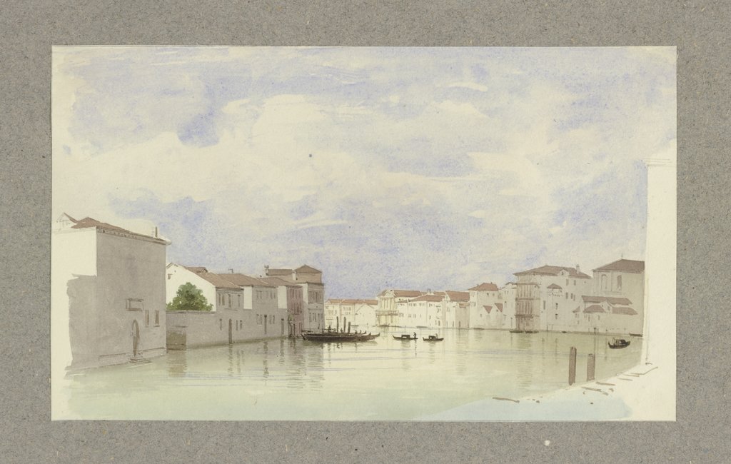Channel in Venice, Carl Theodor Reiffenstein