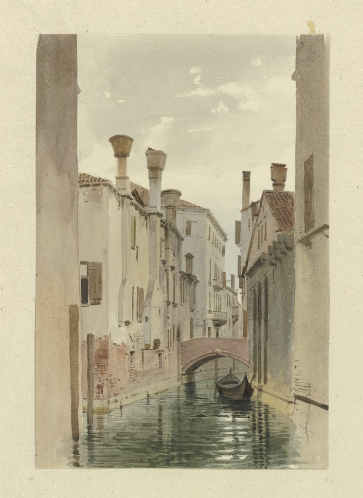 Part of a canal in Venice, Carl Theodor Reiffenstein