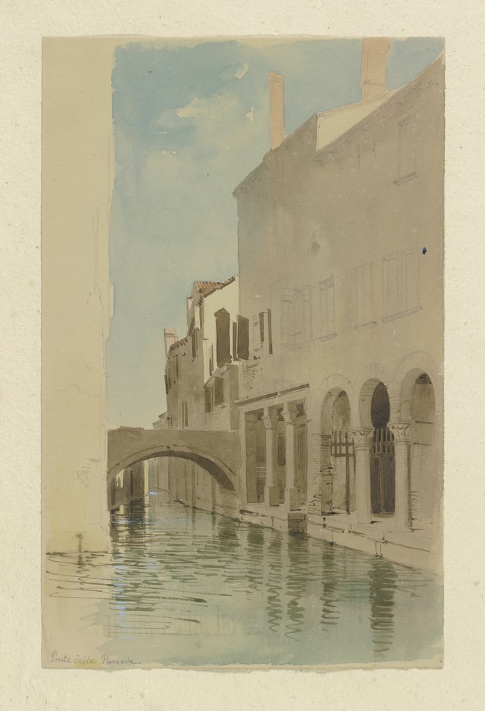 Der Ponte della Panada in Venedig, Carl Theodor Reiffenstein
