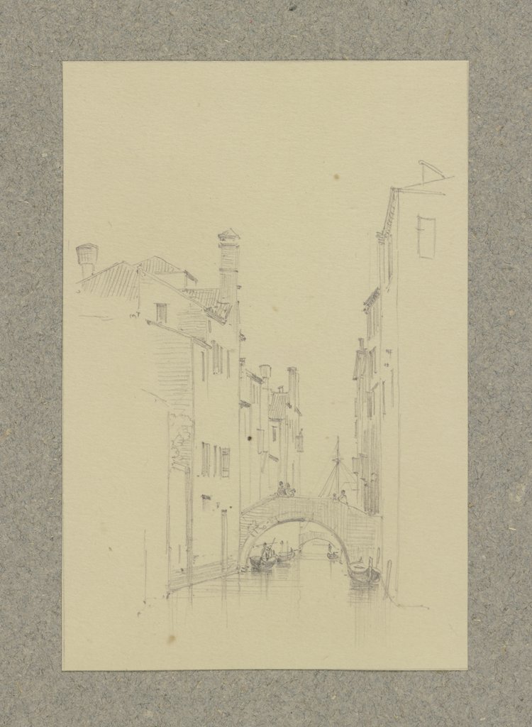 Kanalpartie in Venedig, Carl Theodor Reiffenstein