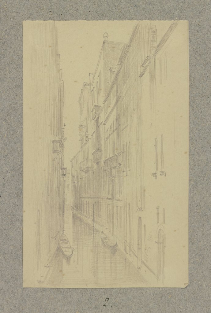 Kanalpartie in Venedig, Carl Theodor Reiffenstein