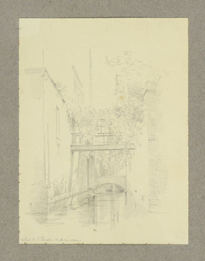 Der Ponte dei Meloni in Venedig, Carl Theodor Reiffenstein