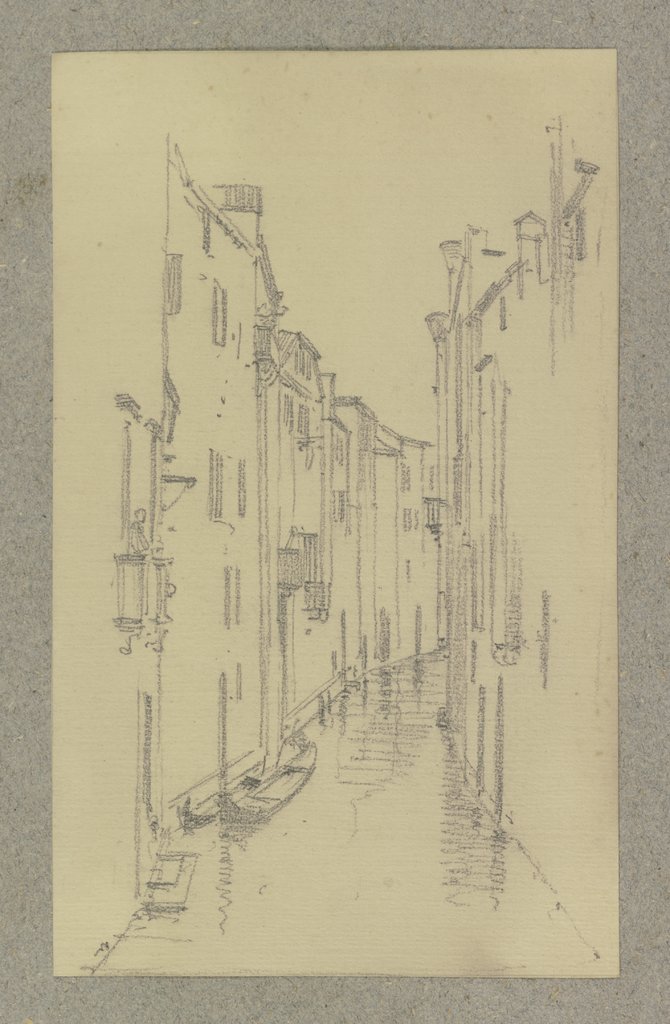 Part of a canal in Venice, Carl Theodor Reiffenstein