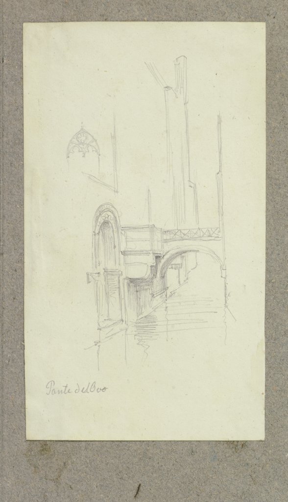 Der Ponte del Lovo in Venedig, Carl Theodor Reiffenstein