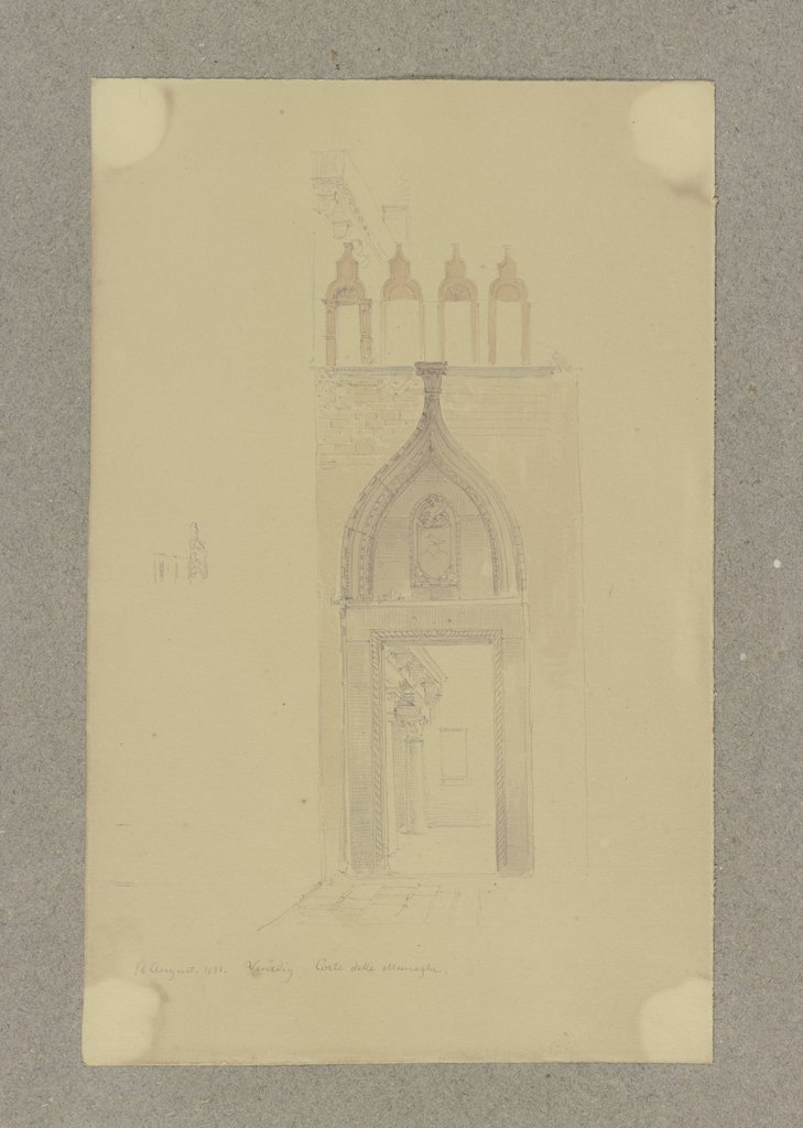 Portal in Venedig, Carl Theodor Reiffenstein