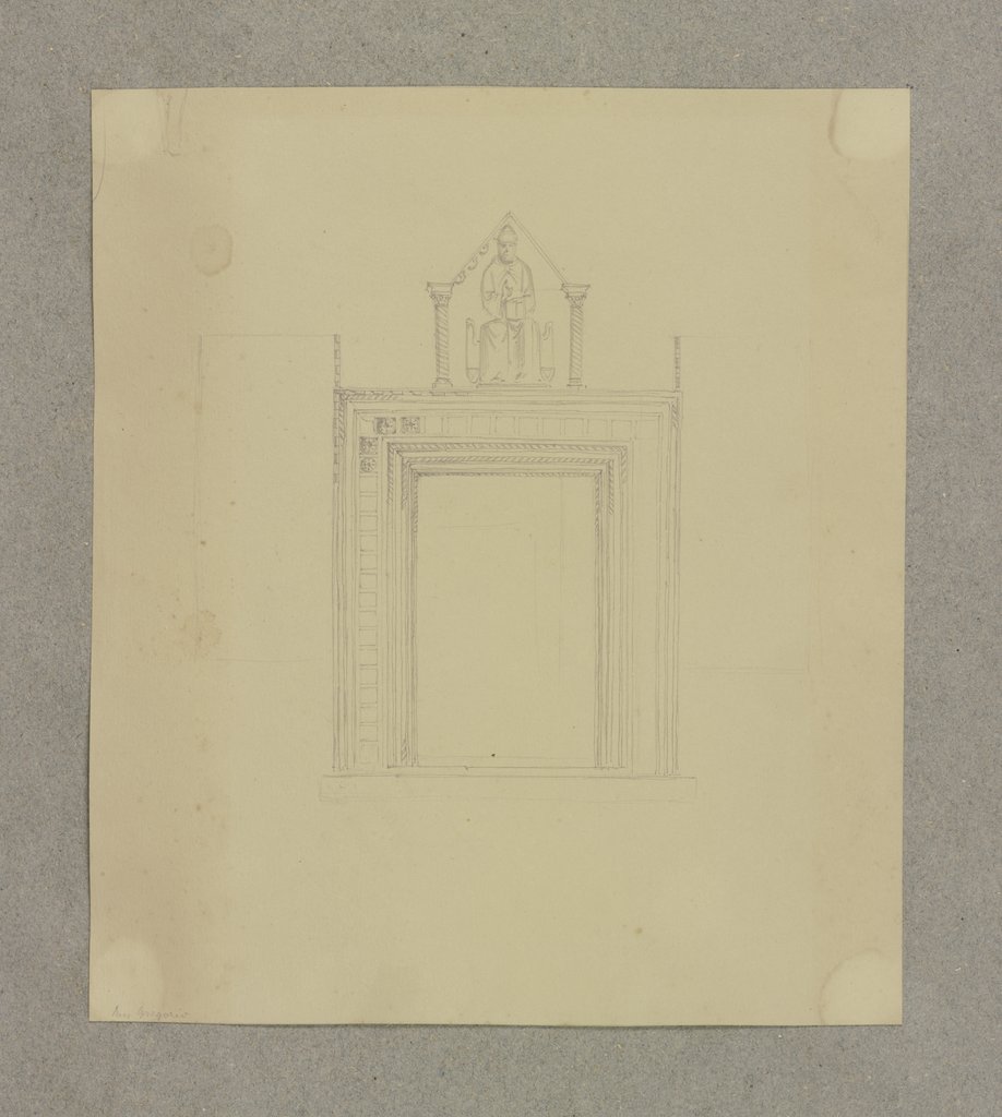 Portal in S. Gregorio in Venedig, Carl Theodor Reiffenstein