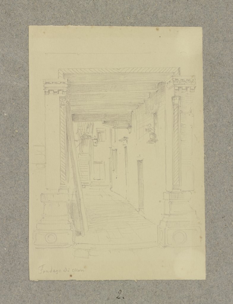 House passageway in Venice, Carl Theodor Reiffenstein