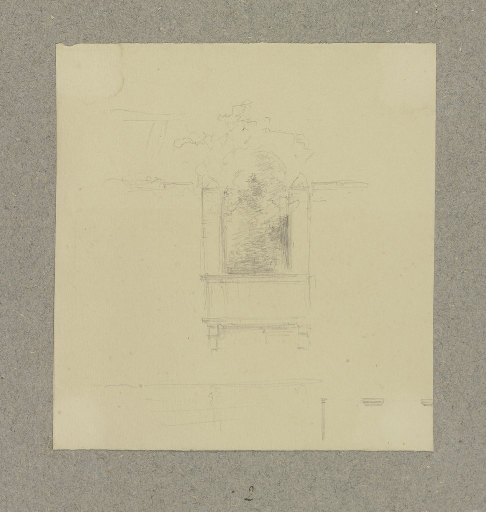 Balkon (?), Carl Theodor Reiffenstein