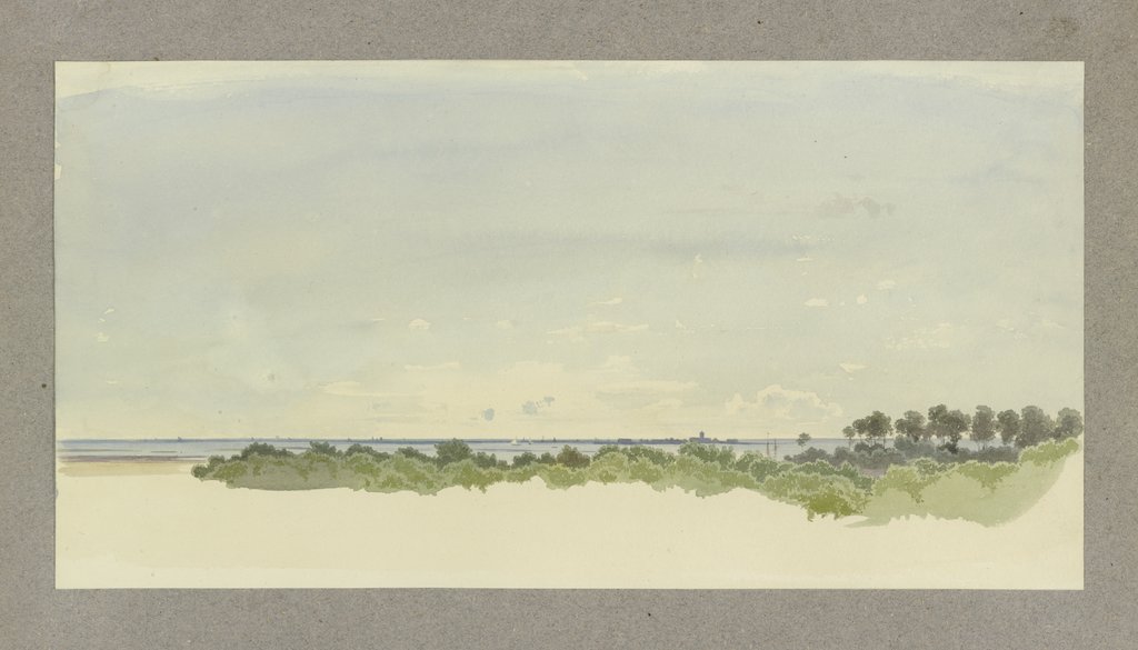 Forested coast, Carl Theodor Reiffenstein