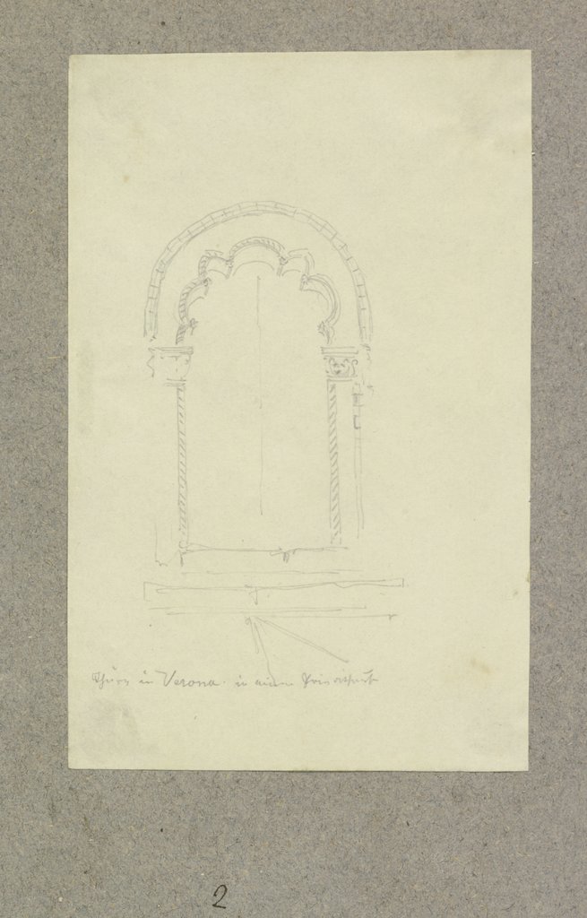 Portal in Verona, Carl Theodor Reiffenstein