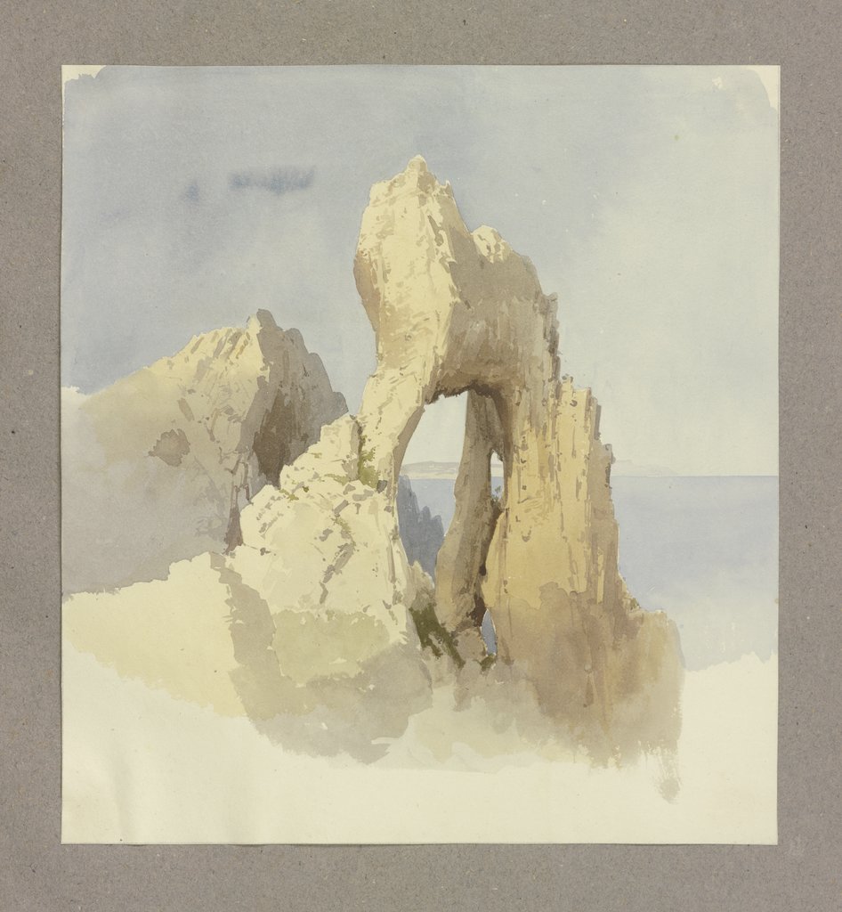 Arco Naturale on Capri, Carl Theodor Reiffenstein