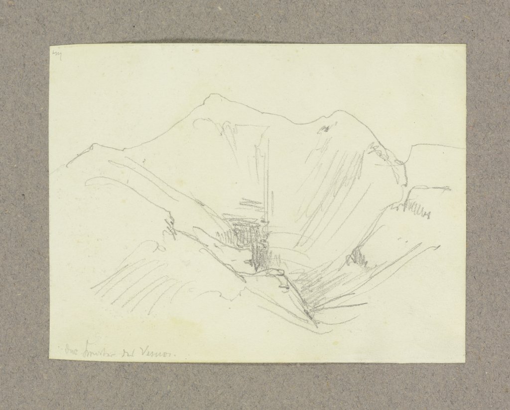 Der Krater des Vesuv, Carl Theodor Reiffenstein