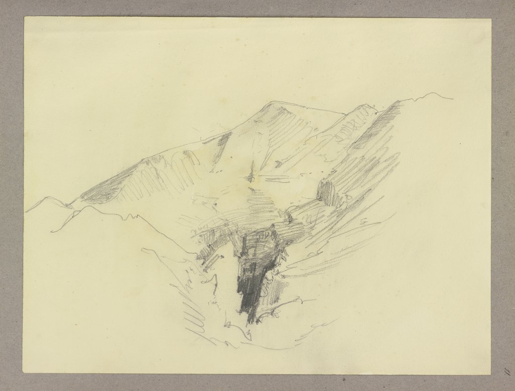 The Vesuvian crater, Carl Theodor Reiffenstein