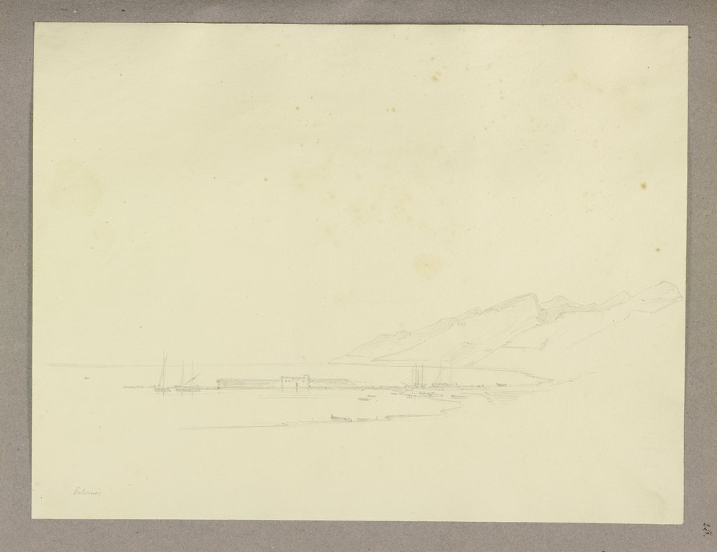 Der Hafen von Salerno, Carl Theodor Reiffenstein